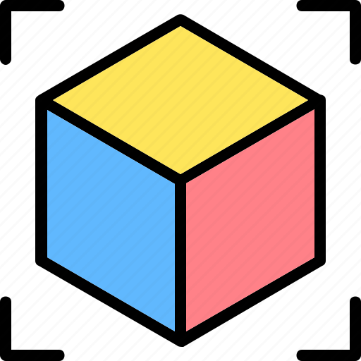 Cube, geometry, image, model, rounded, square icon - Download on Iconfinder