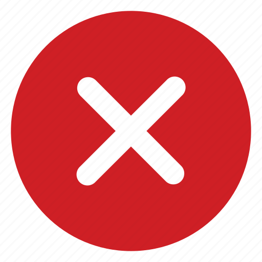 Remove, delete, cancel, no, check, error icon - Download on Iconfinder