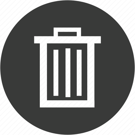 Bin, circle, delete, garbage, recycle, remove, trash icon - Download on Iconfinder