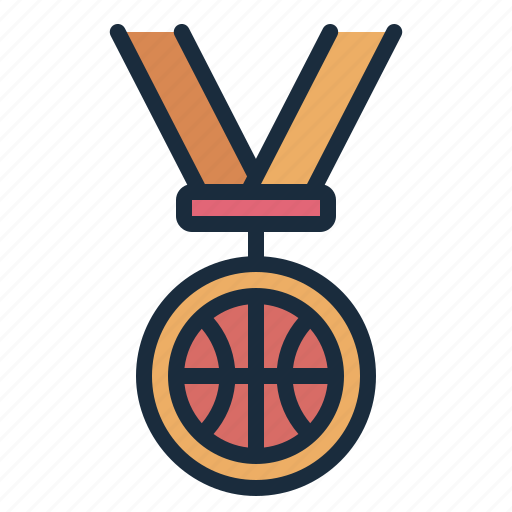 Medal, winner, champion, basketball, sport, competition, athlete icon - Download on Iconfinder