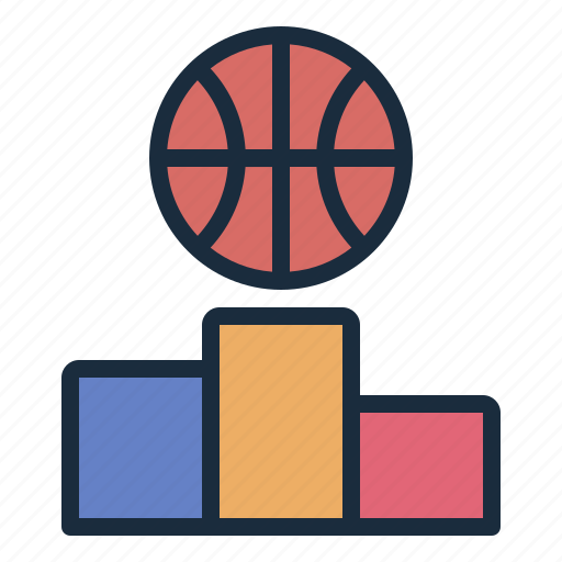 Podium, basketball, sport, competition, athlete icon - Download on Iconfinder
