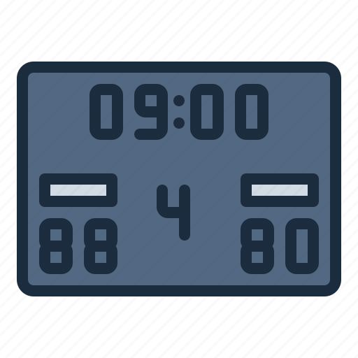 Scoreboard, score, basketball, sport, competition, athlete icon - Download on Iconfinder