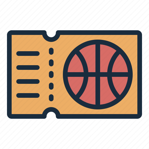 Ticket, basketball, sport, competition, athlete icon - Download on Iconfinder