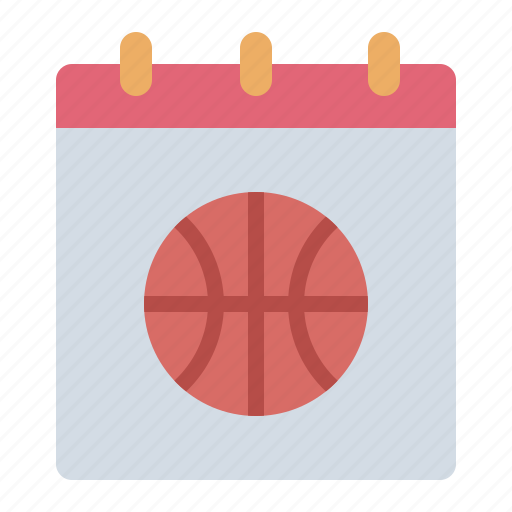 Schedule, calendar, date, basketball, sport, competition, athlete icon - Download on Iconfinder
