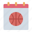 schedule, calendar, date, basketball, sport, competition, athlete 