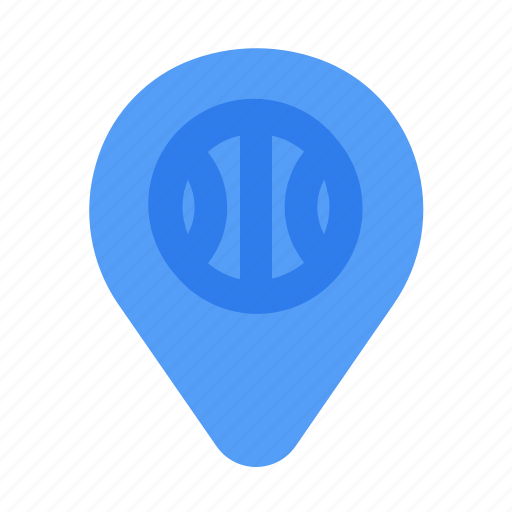 Ball, basket, basketball, game, map, pin, place icon - Download on Iconfinder