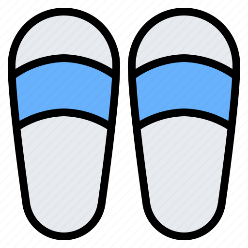 Slippers, sandals, flip flops, bathroom, hotel icon - Download on Iconfinder