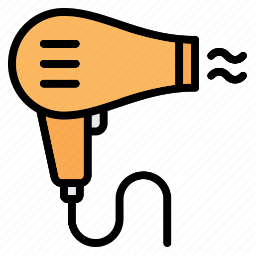 Hairdryer, hair, dryer, blow, grooming icon - Download on Iconfinder