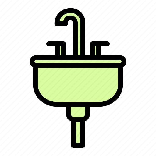 Sink, faucet, bathroom, water, tap, wash, basin icon - Download on Iconfinder