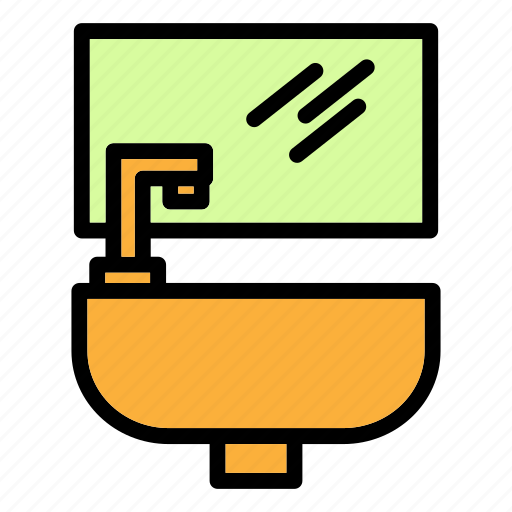 Sink, faucet, bathroom, water, tap, wash, basin icon - Download on Iconfinder