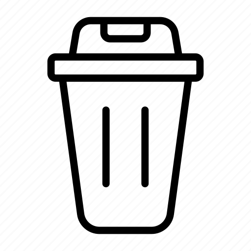 Dustbin, litter, basket, recycle, bin, trash, wastebasket icon - Download on Iconfinder