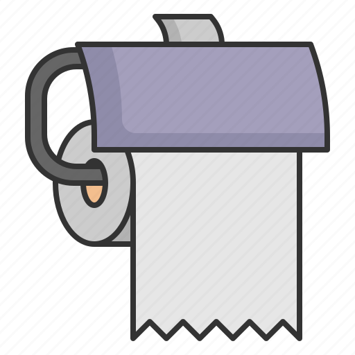 Tissue, roll, paper, toilet, toiletries, cleaning, washroom icon - Download on Iconfinder