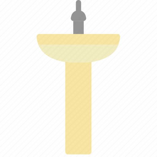Bathroom, objects, pedestal, sink icon - Download on Iconfinder