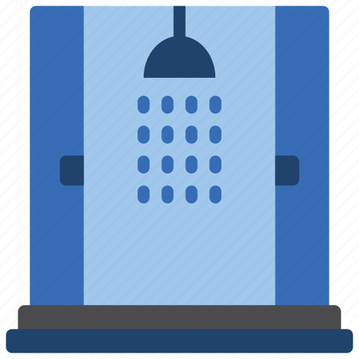 Bathroom, cubicle, double, objects, shower icon - Download on Iconfinder