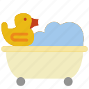 bath, bathroom, duck, objects, tuib, with