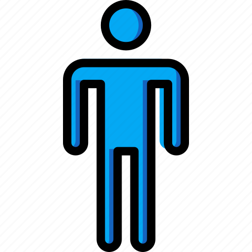 Bathroom, color, male, sign icon - Download on Iconfinder