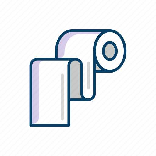 Bathroom, line, paper, thin, toilet icon - Download on Iconfinder