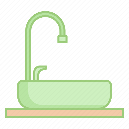 Sink, faucet, tap, bathroom, toilet, washroom, kitchen icon - Download on Iconfinder