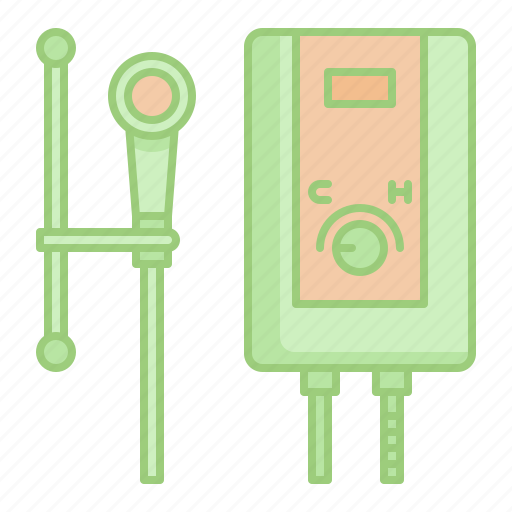 Water, heater, electric, shower, boiler, hot icon - Download on Iconfinder