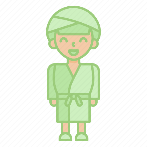 Woman, bathing, robe, cloth, towel, avatar, shower icon - Download on Iconfinder