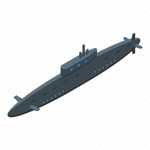Military, submarine, isometric icon - Download on Iconfinder