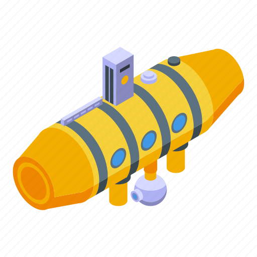 Nautical, bathyscaphe, isometric icon - Download on Iconfinder