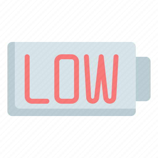 Low, battery, level, status, electronics, technology icon - Download on Iconfinder