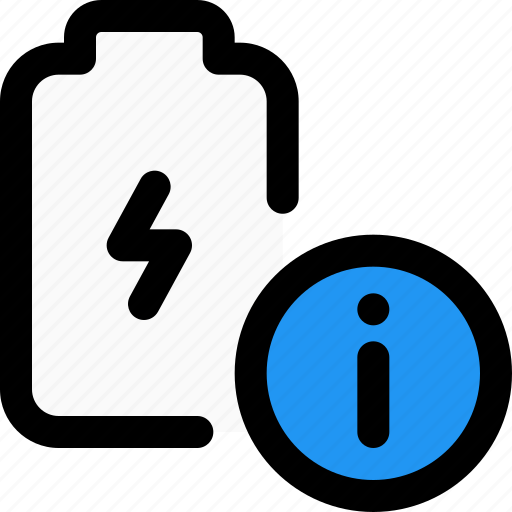 Battery, power, information, info icon - Download on Iconfinder