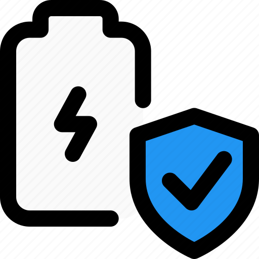 Battery, protection, power, shield icon - Download on Iconfinder