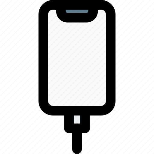 Smartphone, battery, power, cable icon - Download on Iconfinder