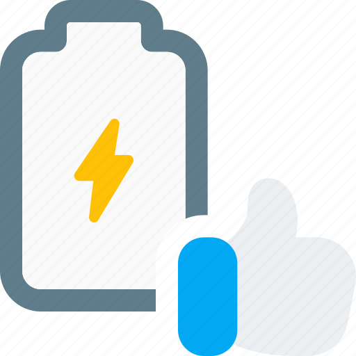 Battery, like, thumbs up, energy icon - Download on Iconfinder