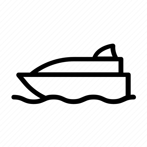 Speedboat, boat, sea, motor, transportation icon - Download on Iconfinder