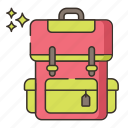 backpack, bag, cart, shopping