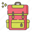 backpack, bag, cart, shopping 