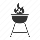 barbecue, barbeque, bbq, bonfire, flame, grill, kettle