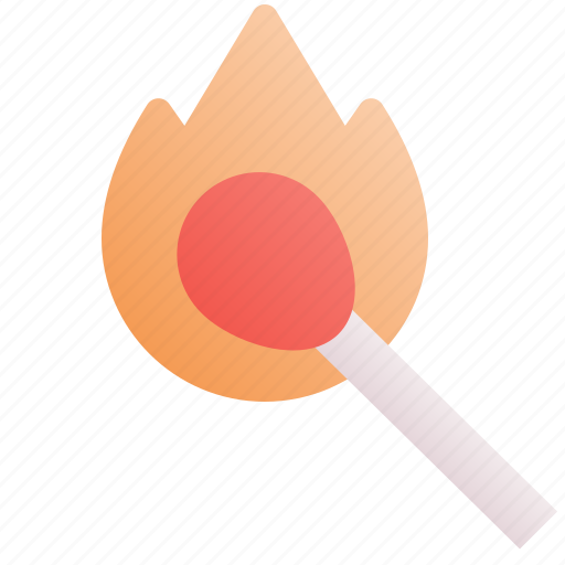 Match, fire, burn, flame, light, burning icon - Download on Iconfinder