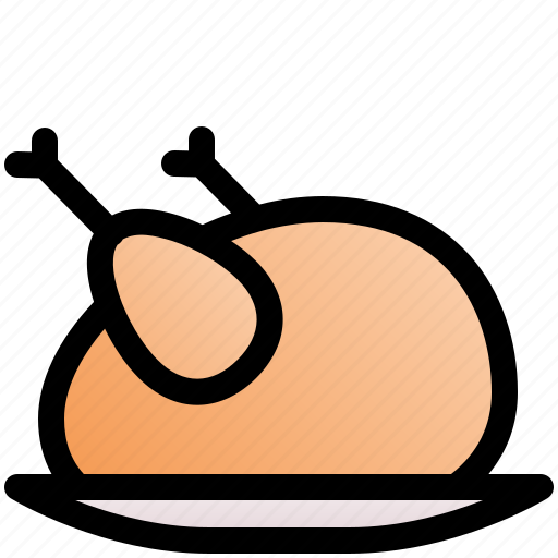 Roasted, chicken, turkey, poultry, food, meal icon - Download on Iconfinder