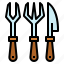cutlery, food, metal, tools 