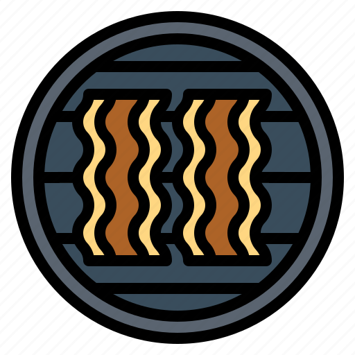 Bacon, food, grill, strips icon - Download on Iconfinder