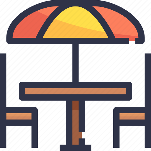 Chair, furniture, set, summer, table icon - Download on Iconfinder