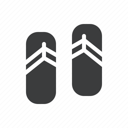 Flipflops, footwear, sandals, slippers, hygge icon - Download on Iconfinder