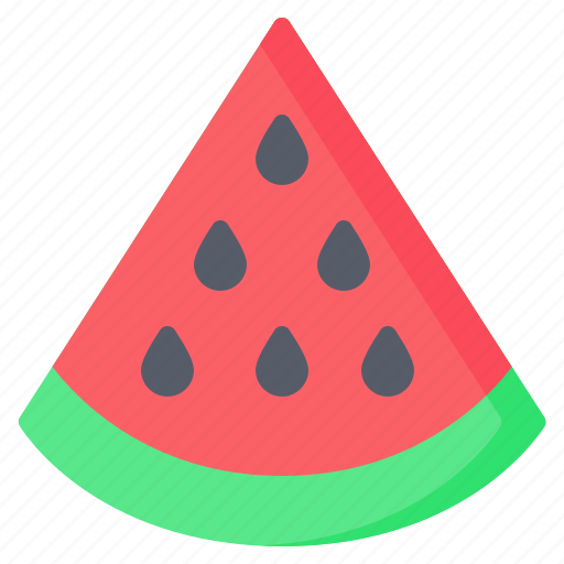 Food, fresh, fruit, melon, slice, summer, watermelon icon - Download on Iconfinder