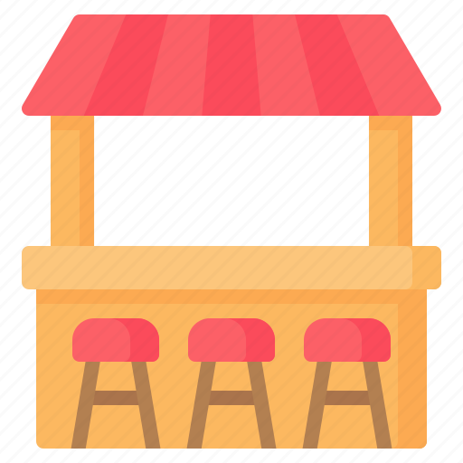 Bar, beach, cafe, chiringuito, holiday, summer, vacation icon - Download on Iconfinder