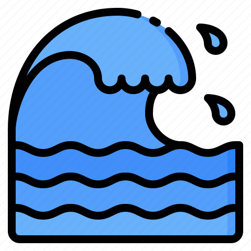 Beach, ocean, sea, summer, water, wave, waves icon - Download on Iconfinder