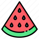 food, fresh, fruit, melon, slice, summer, watermelon
