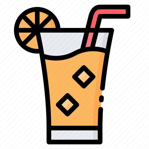 Beverage, cocktail, drink, juice, lemon, orange, summer icon - Download on Iconfinder