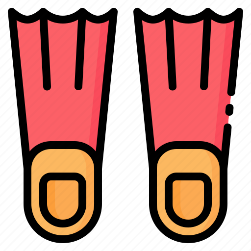 Dive, diving, fins, flippers, sport, swim, swimming icon - Download on Iconfinder