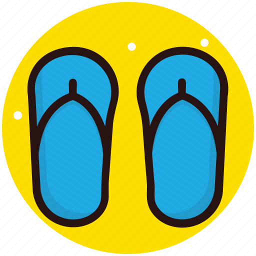 Casual, flip flops, footwear, home slippers, slippers icon - Download on Iconfinder