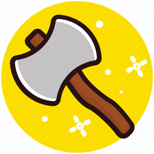 Axe tool, cutting timber tool, double bit axe, hatchet, weapon icon - Download on Iconfinder