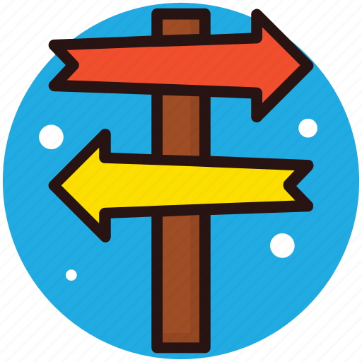 Direction arrows, finger post, guidepost, roadside sign, signpost icon - Download on Iconfinder